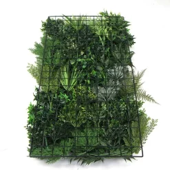 Exelgreen Plantes Artificielles | - Mur végétal artificiel premium city 3 - 15 plantes - 1m x 1m