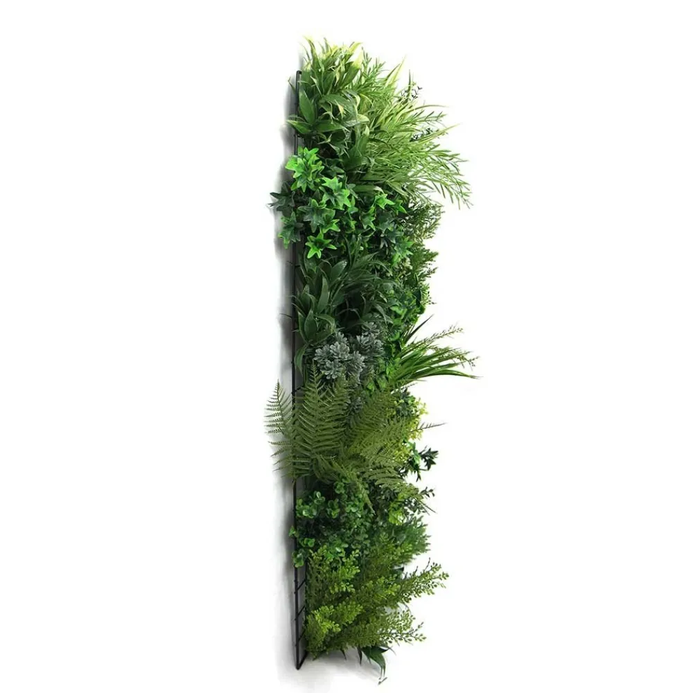 Exelgreen Plantes Artificielles | - Mur végétal artificiel premium city 3 - 15 plantes - 1m x 1m