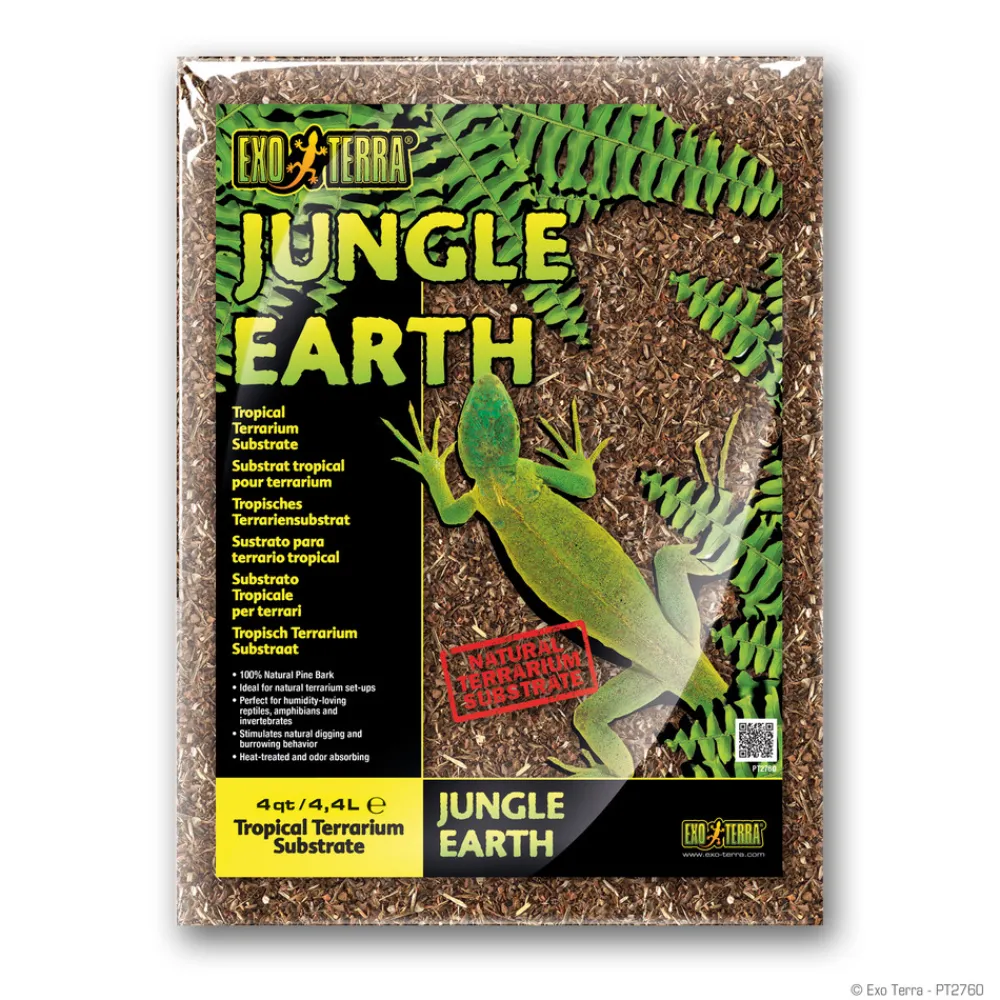 Exo Terra Décoration Et Substrats | - Substrat naturel jungle earth terrariums 8.8l