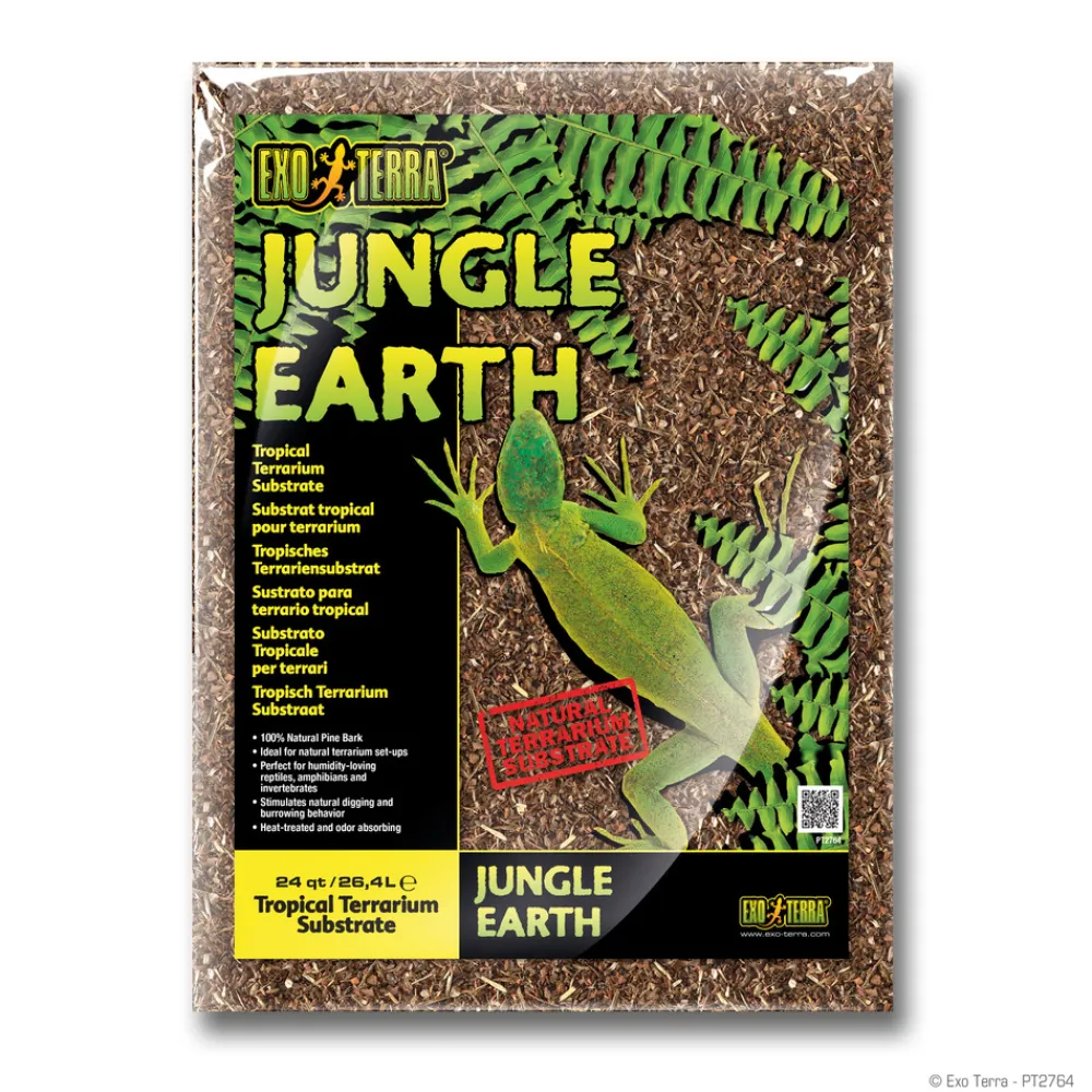 Exo Terra Décoration Et Substrats | - Substrat naturel jungle earth terrariums 8.8l