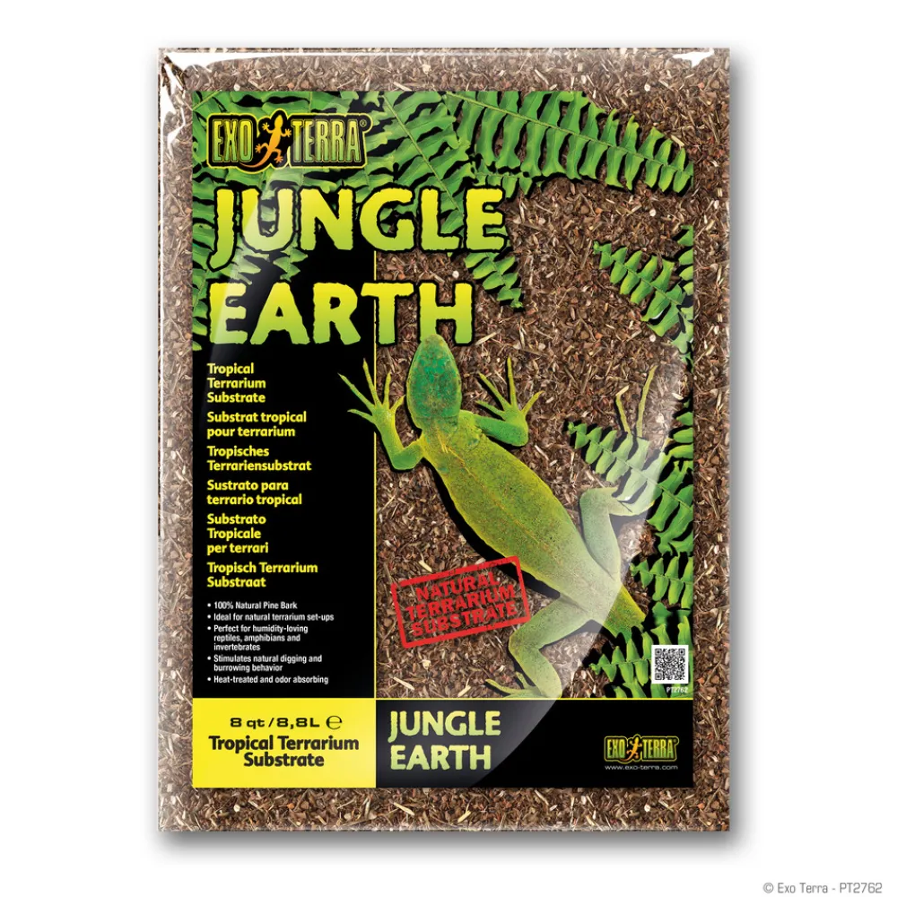 Exo Terra Décoration Et Substrats | - Substrat naturel jungle earth terrariums 8.8l