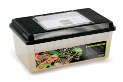 Exo Terra Terrariums, Vivariums Et Accessoires | - Terrarium polyvalent en plastique - faunarium plat medium pour reptiles (lézards, serpents), amphibiens et invertébrés