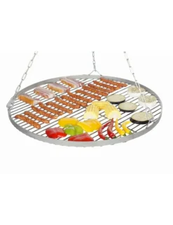Farm Cook Barbecues Et Planchas | - Grille ronde à suspendre pour brasero en acier-ø 60cm-acier inoxydable---acier inoxydable