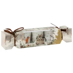 Feeric Lights & Christmas - Set de 3 bougies parfumées photophore en verre d 5 x h 6 cm - vert Online