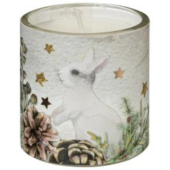 Feeric Lights & Christmas - Set de 3 bougies parfumées photophore en verre d 5 x h 6 cm - vert Online