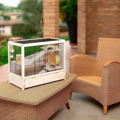 NA Ferplast cage en bois fsc pour hamsters hamsterville, souris et petits rongeurs, structure sur plusieurs niveaux, accessoires Sale