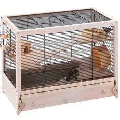NA Ferplast cage en bois fsc pour hamsters hamsterville, souris et petits rongeurs, structure sur plusieurs niveaux, accessoires Sale