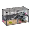 NA Cages Et Accessoires | Ferplast - cage hamster - cage souris - cage hamster grande - grillage métallique - avec accessoires - modulaire - multipla