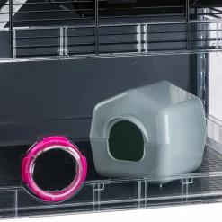 NA Cages Et Accessoires | Ferplast - cage hamster - cage souris - cage hamster grande - grillage métallique - avec accessoires - modulaire - multipla