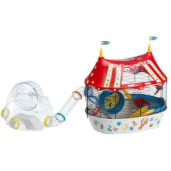 Ferplast Cages Et Accessoires | - Cage pour hamster circus fun 49,5*34*42,5 cm - rouge -