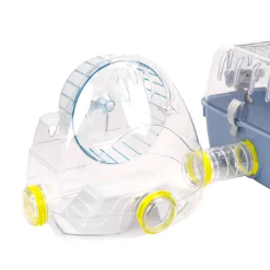 NA Cages Et Accessoires | Ferplast cage pour hamsters combi 2, habitat pour petits rongeurs, plastique robuste, toit avec grille qui s'ouvre, tunnel et