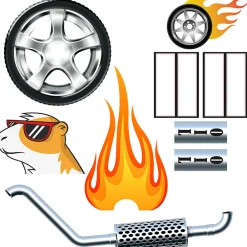 NA Cages Et Accessoires | Ferplast cage pour hamsters dragster, maisonnette pour petits rongeurs, environnement dragster, plastique robuste et métal,