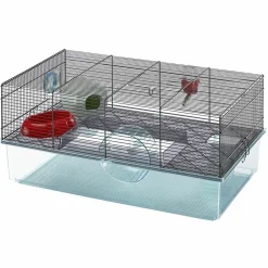 NA Ferplast cage pour hamsters favola, maisonnette pour petits rongeurs, plastique robuste et métal, 2 étages, accessoires inclus Clearance