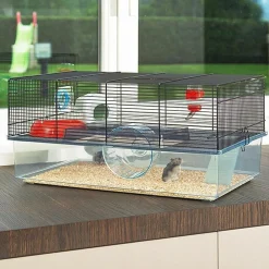 NA Ferplast cage pour hamsters favola, maisonnette pour petits rongeurs, plastique robuste et métal, 2 étages, accessoires inclus Clearance