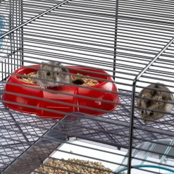 NA Ferplast cage pour hamsters favola, maisonnette pour petits rongeurs, plastique robuste et métal, 2 étages, accessoires inclus Clearance