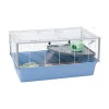 NA Cages Et Accessoires | Ferplast cage pour rongeurs criceti 80 pour hamsters, en métal, accessoires inclus : mangeoire, abreuvoir, maison, roue, étagère,