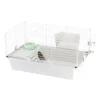 Ferplast - Cage spacieuse pour cochons d'inde cavie 80, système de fermeture sécurité, accessoires inclus, en métal vernis gris et plastique Discount