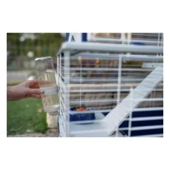 Ferplast - Clapier barn 80 78x48x65 cm rouge Discount