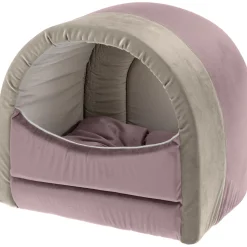 NA Ferplast couchage d'intérieur pour chats majesty 20, maisonnette pour chats, velours doux, lavable, 40x34x36, rose Online