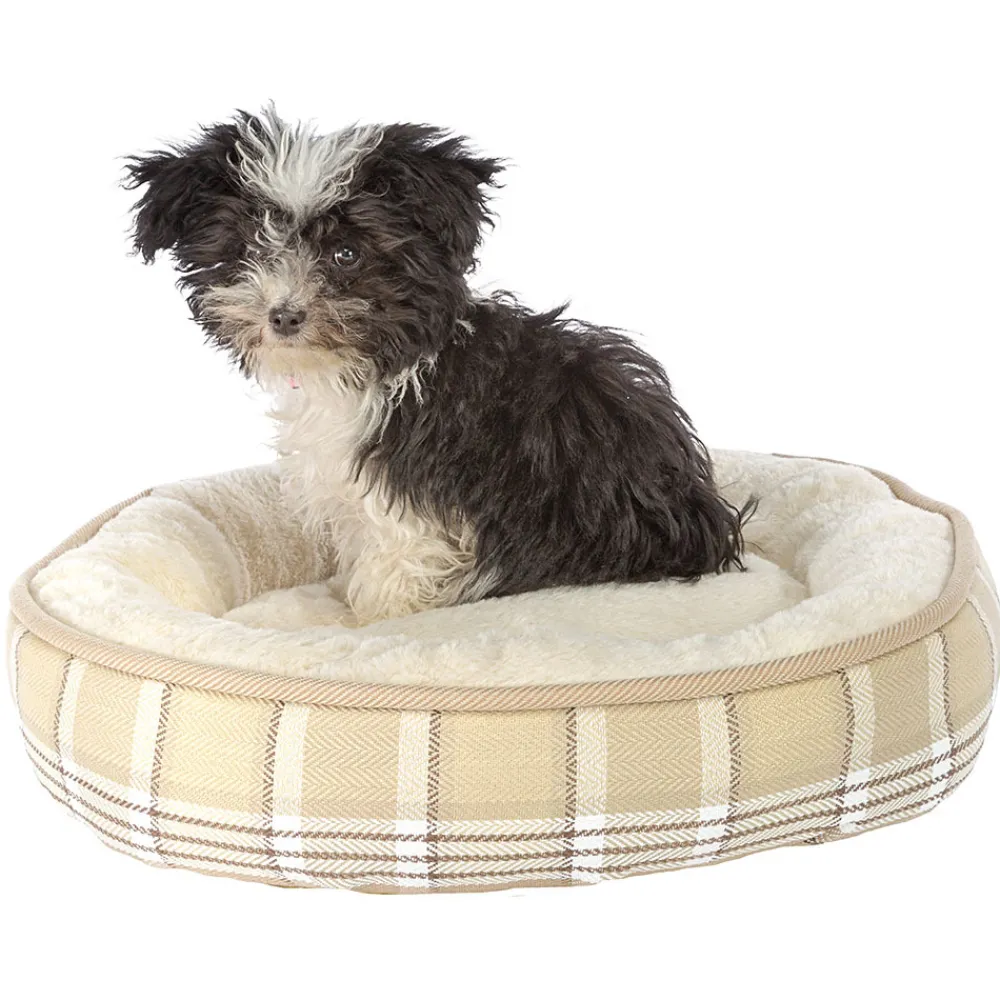 NA Paniers, Transports Et Chatières | Ferplast couchage rond pour chiens et chats lagoon 60, coussin pour animaux, fourrure douce et écologique, lavable, ø 63 x 11 cm,