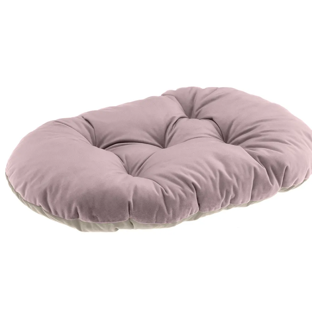 NA Paniers, Transports Et Chatières | Ferplast coussin pour chiens et chats prince 78/8, petit lit rembourré pour animaux, double-face, 78x50 cm, rose