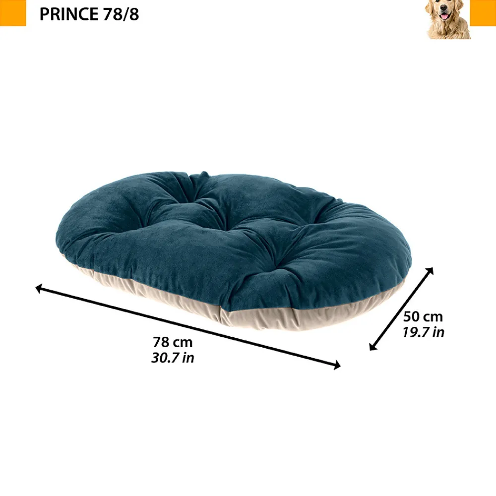 NA Paniers, Transports Et Chatières | Ferplast coussin pour chiens et chats prince 78/8, petit lit rembourré pour animaux, double-face, 78x50 cm, rose