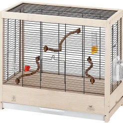 Ferplast - cage pour oiseaux en bois fsc giulietta 4, canaris, perruches et oiseaux exotiques, accessoires inclus Outlet
