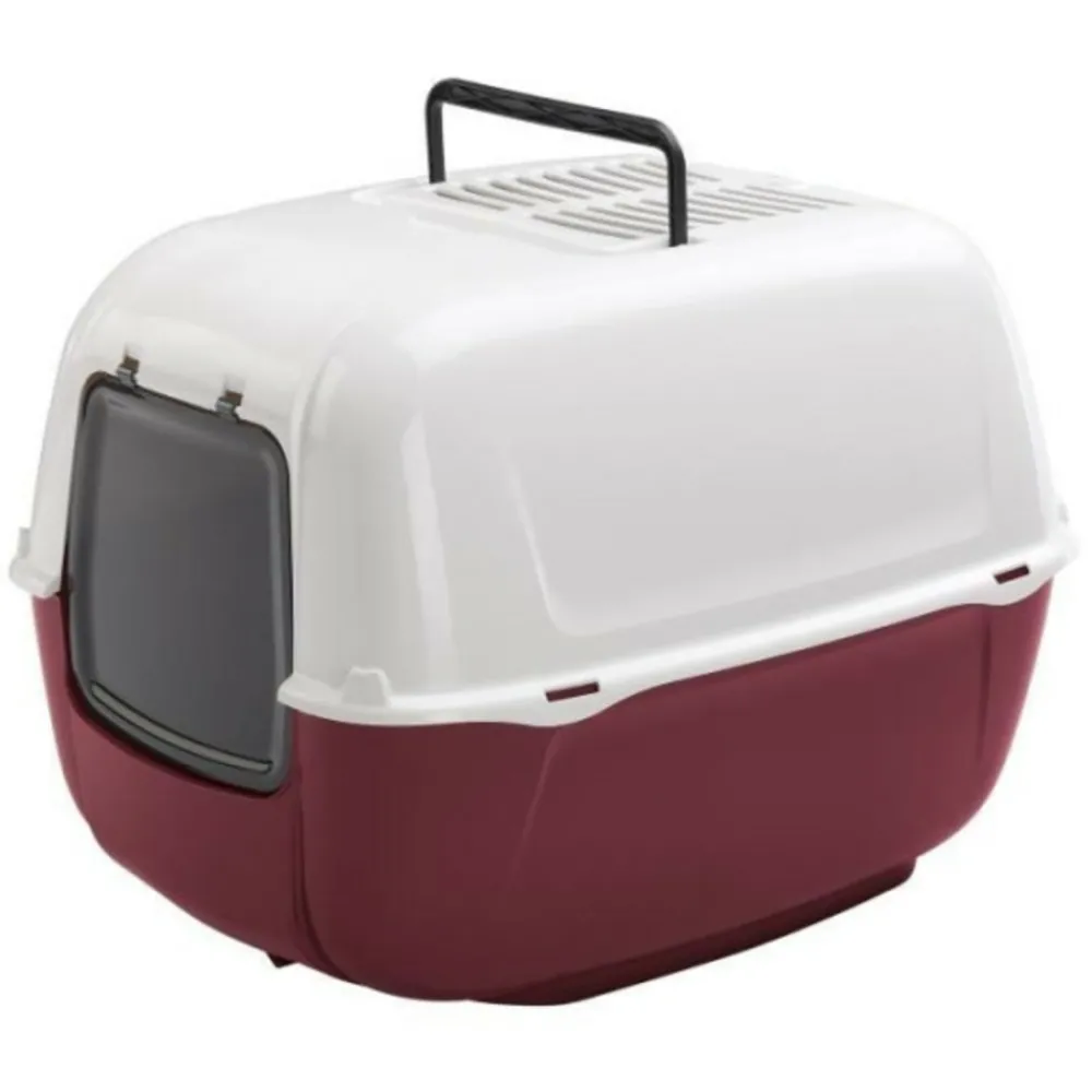 Ferplast - Maison de toilette - bac a litiere pour chat prima - plastique - filtre a charbon a actif anti odeur - Sale