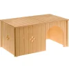 NA Ferplast maison lapin, accessoire pour cage lapin, avec toit plat et trous d'aération, en kit de montage, 52 x 31 x h 26 cm, sin New
