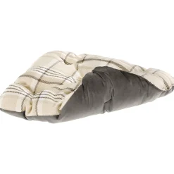 NA Ferplast, maisonnette pour chats d'intérieur edinburgh, couchage avec coussin, lit pour chats, écossais, velours doux, lavable, Online