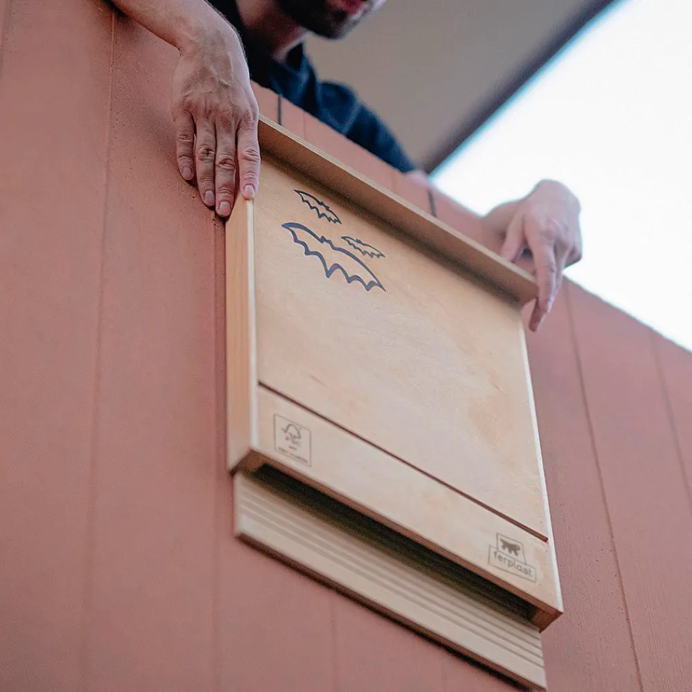 NA Ferplast maison pour chauve-souris bat house nid pour chauve-souris en bois fsc, protection contre les moustiques et insectes Discount