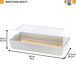 NA Cages Et Accessoires | Ferplast maxi du cage pour rongeurs pour hamsters, cochons d'inde, cochons d'inde, lapins, en plastique. 99x51,5xh36cm