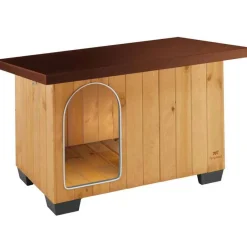 Ferplast Cages, Volières Et Accessoires | - Niche pour chiens Baita 80 Marron - 102 x 70 x 65,5 cm