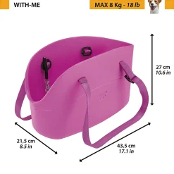 NA Paniers, Transports Et Chatières | Ferplast sac de transport pour chiens de petite taille with me, eva, caoutchouc souple plastifié, lavable, poignées réglables,