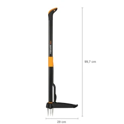 Fiskars Outils De Jardinage Et Accessoires | - Désherbeur 4 dents acier manche aluminium Xact™ L100cm