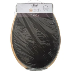 5 Five Simply Smart Entretien De La Maison | - 5five - abattant wc "modern color" gris charbon en bois