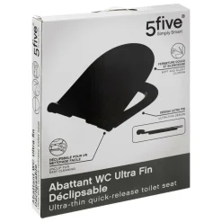5 Five Simply Smart Entretien De La Maison | - 5five - abattant wc ultra fin noir