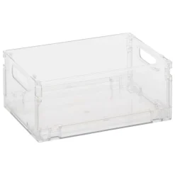 5 Five Simply Smart Mobilier D'Intérieur | - 5five - boîte de rangement "fold n box" en plastique gris 2,8l