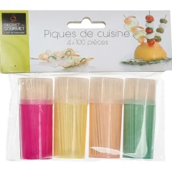 5 Five Simply Smart - 5five - 4 boîtes 100 cure-dents bambou Clearance
