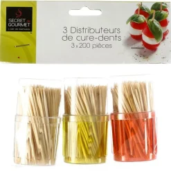 5 Five Simply Smart Fête Et Anniversaire | - 5five - 3 boîtes 200 cure dents bambou