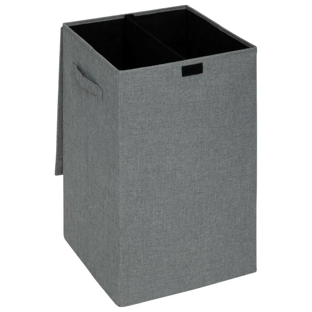 5 Five Simply Smart Mobilier D'Intérieur | - 5five - panier à linge "colorama" gris 74l