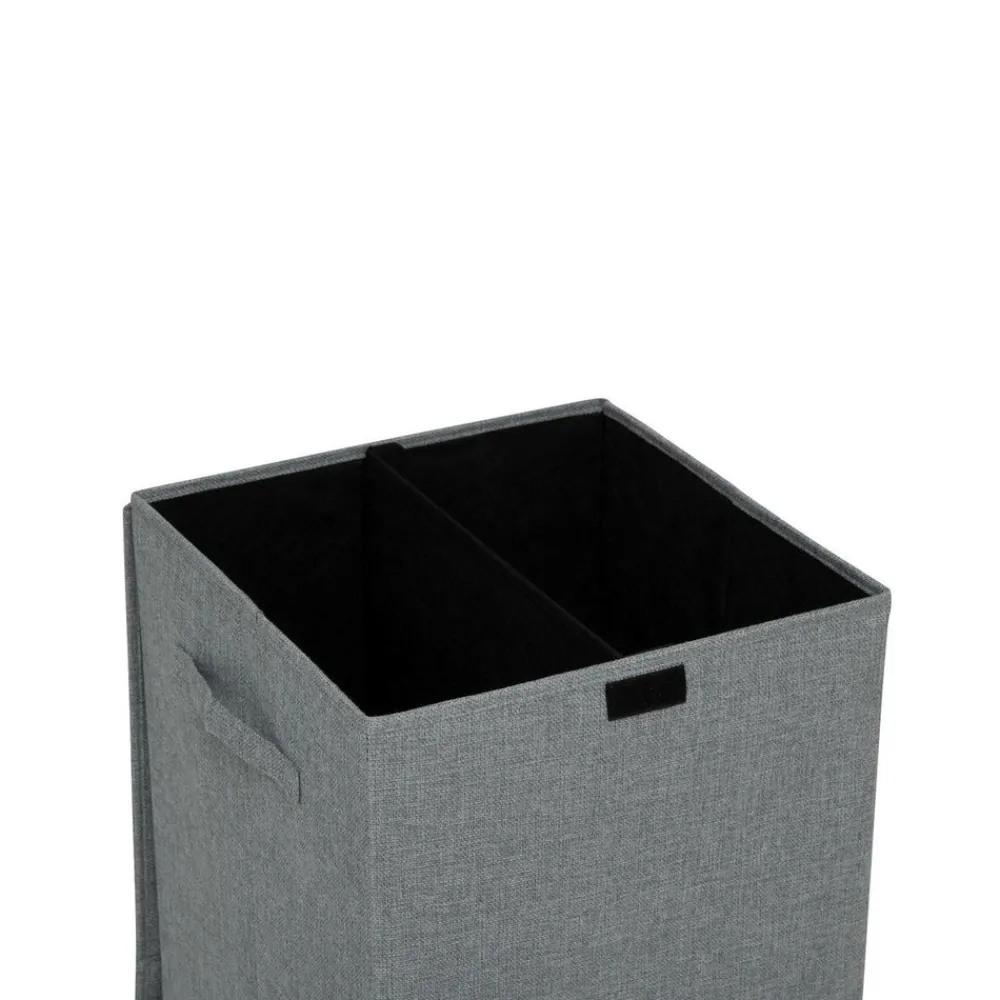 5 Five Simply Smart Mobilier D'Intérieur | - 5five - panier à linge "colorama" gris 74l