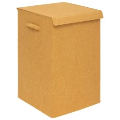 5 Five Simply Smart Mobilier D'Intérieur | - 5five - panier à ligne "colorama" jaune moutarde 74l
