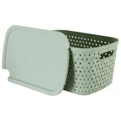 5 Five Simply Smart - 5five - panier "tressy" en plastique sauge 6,7l Hot
