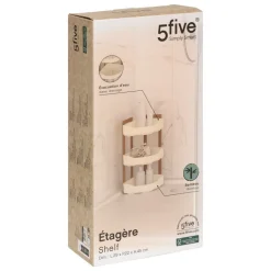 5 Five Simply Smart - 5five - étagère d angle "naturéo" 3 niveaux en bambou blanc 29x22cm Online
