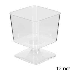 5 Five Simply Smart - 5five - 12 verrines carrées sur pieds plastique Online