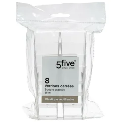 5 Five Simply Smart - 5five - 8 verrines carrées plastique Clearance