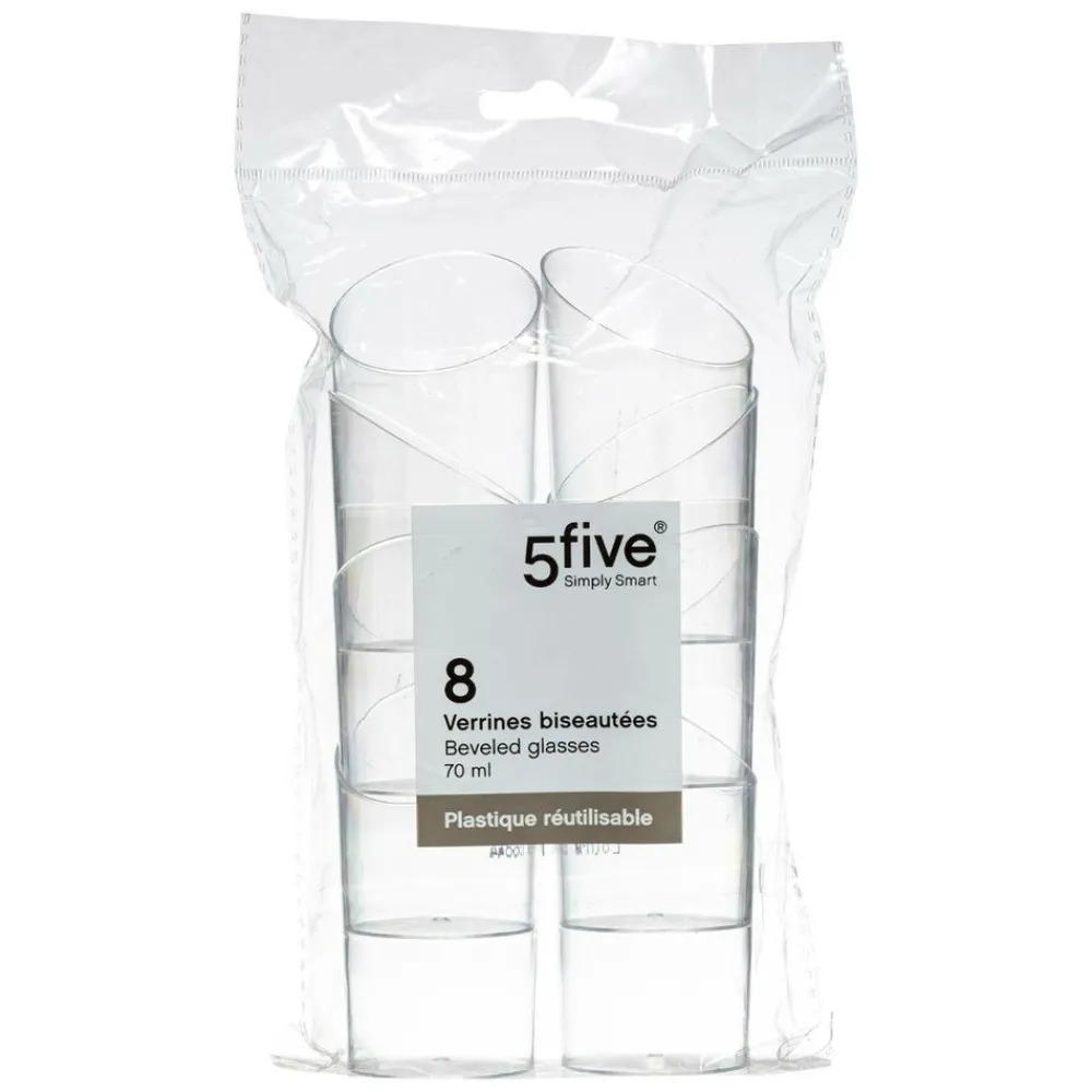 5 Five Simply Smart Fête Et Anniversaire | - 5five - 8 verrines bisautés plastique