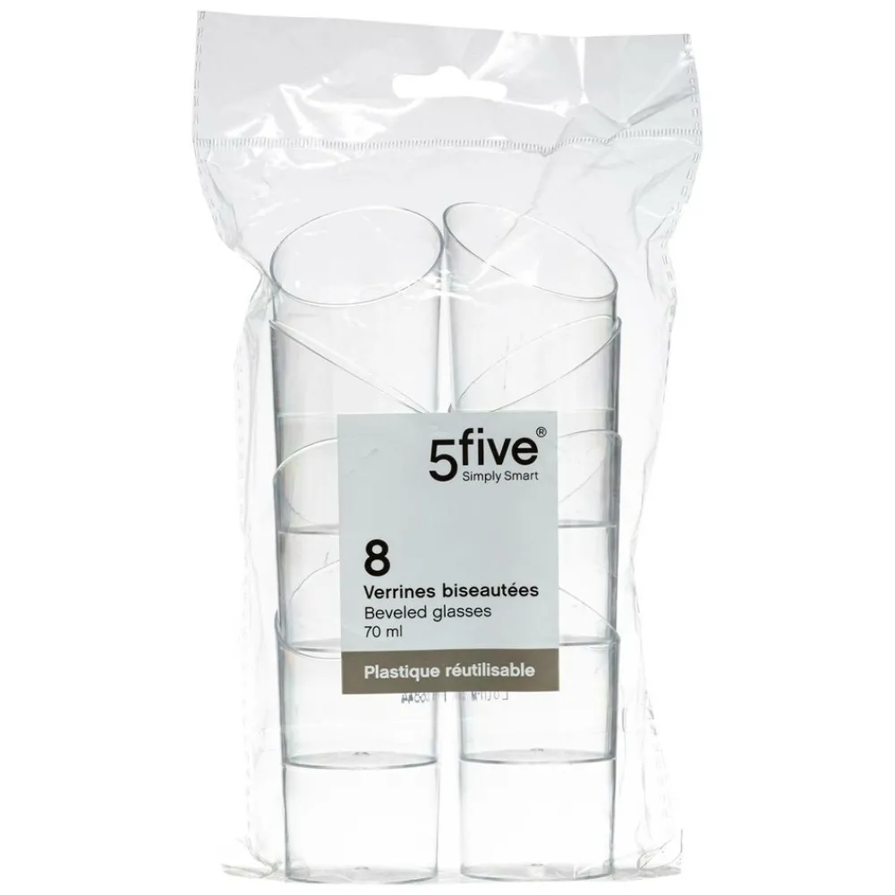 5 Five Simply Smart Fête Et Anniversaire | - 5five - 8 verrines bisautés plastique