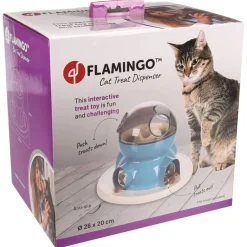 Flamingo Gamelles Et Autres Accessoires | - Distributeur de friandises pour chats diso blanc et bleu